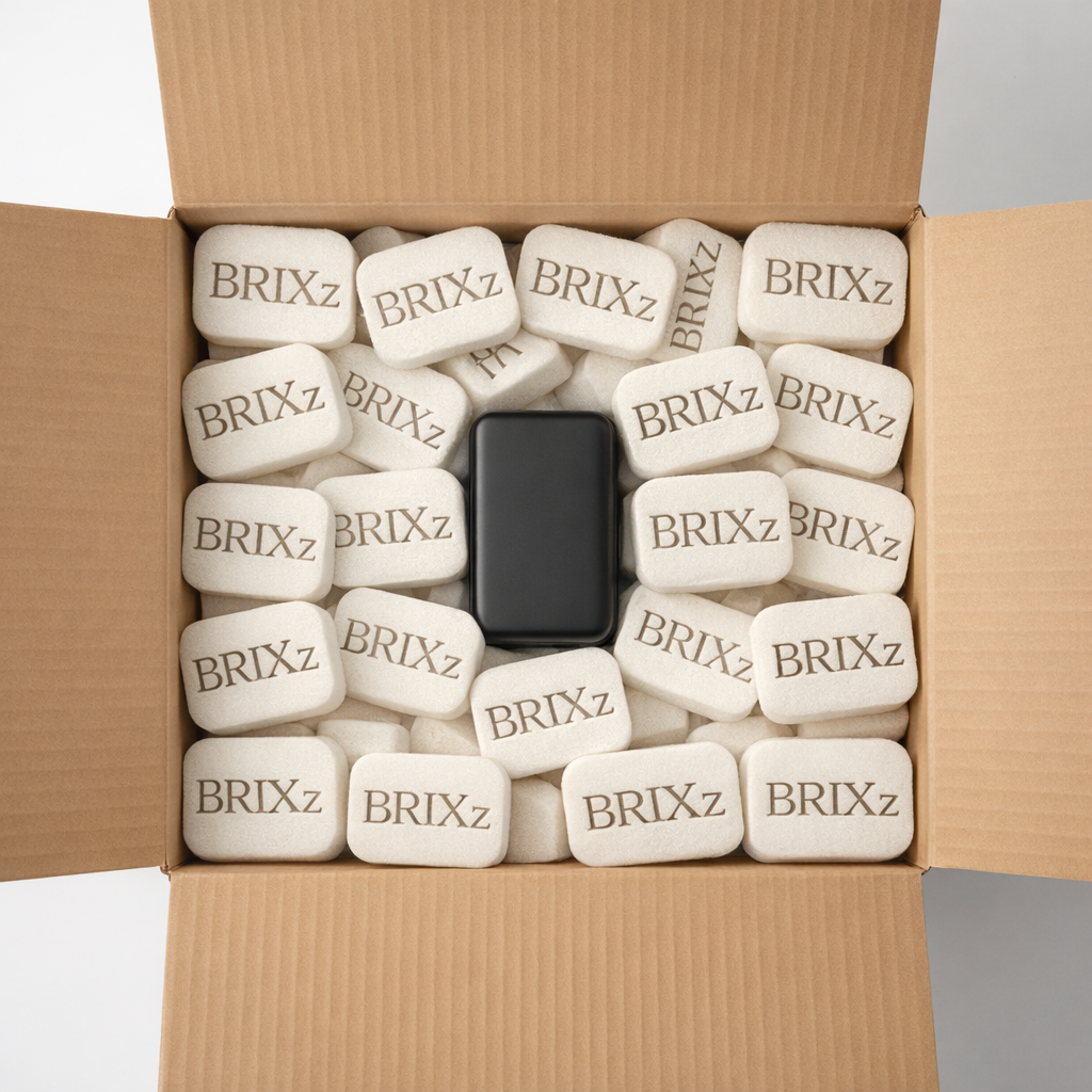 ロゴ抜き緩衝材で開封体験を演出する提案例